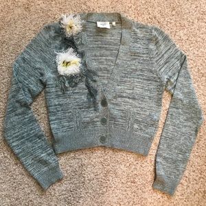 Anthropologie HWA Boho Cropped Cardigan Size S